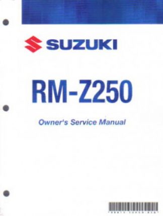 Official 2008 Suzuki RM-Z250 K8 Factory Owners Service Manual