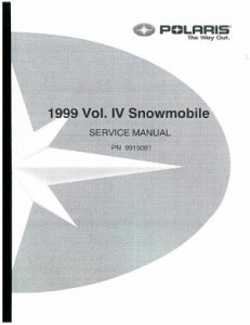 1999 Polaris Snowmobile Service Manual