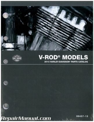 Official 2013 Harley Davidson V-Rod Models Parts Manual