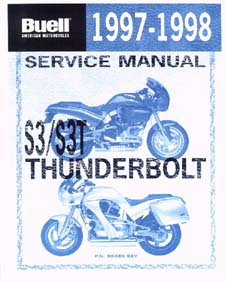 Official 1997-1998 Buell S3 S3T Service Manual