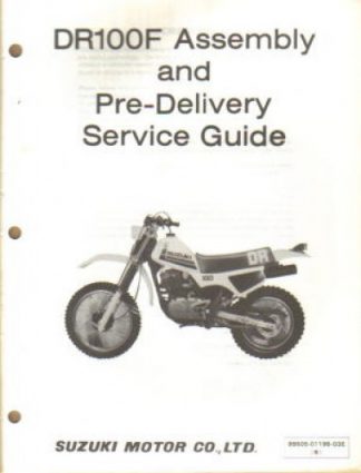 Used Official 1985 Suzuki DR100F Assembly Manual