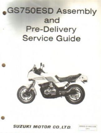 1983 Suzuki GS750ESD Assembly Manual