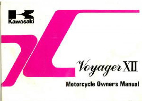 1990 Kawasaki ZG1200-B4 Voyager XII Motorcycle Owners Manual