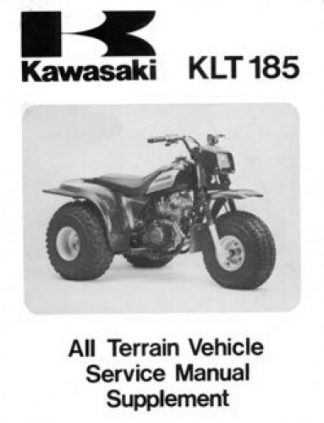 Used 1986 Kawasaki KLT185-A1 Service Manual Supplement