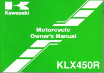 Official 2009 Kawasaki KLX450R Factory Owners Manual