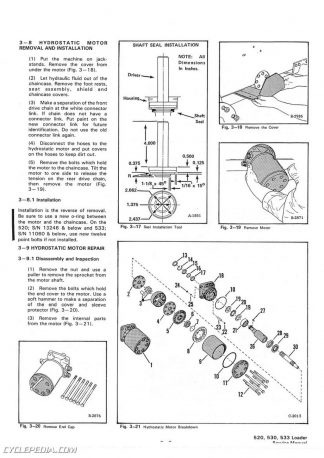 Bobcat 520 530 533 Skid Steer Service Manual