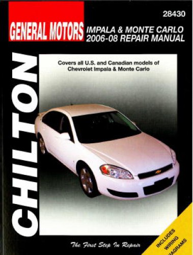 2008 chevy impala repair manual free download