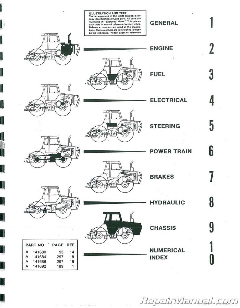 Case Diesel 4490 Diesel 4WD Parts Manual