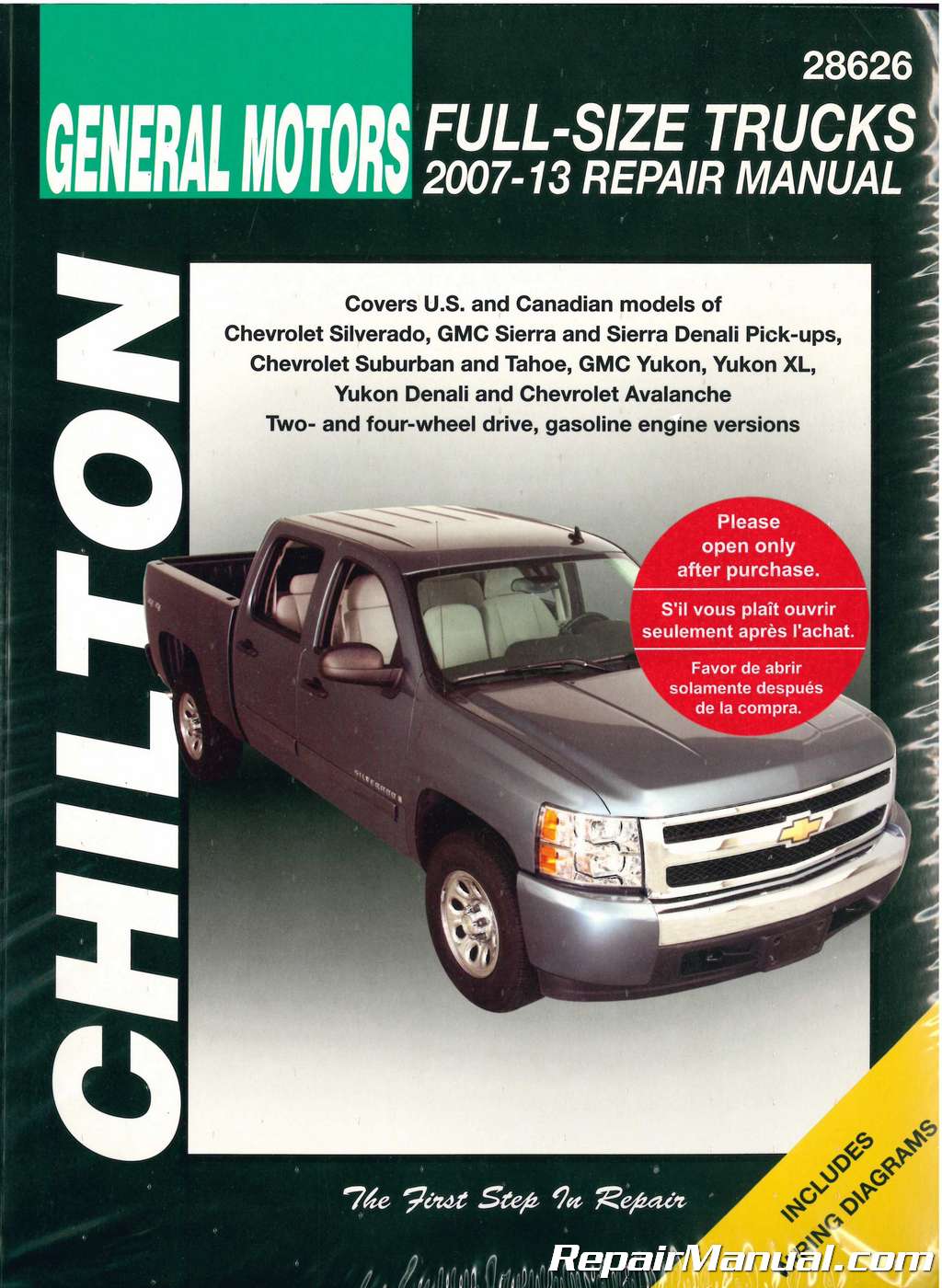 Chilton 2007-2013 Chevrolet Silverado GMC Sierra Repair Manual