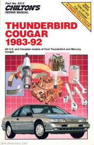 1983-1992 Chilton Ford Thunderbird Cougar Repair Manual