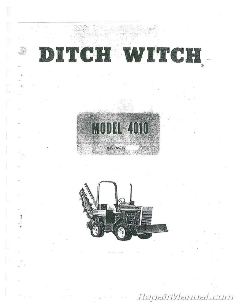 Ditch Witch Repair Manual