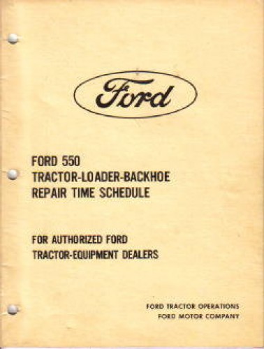 Ford 550 backhoe repair manual #7