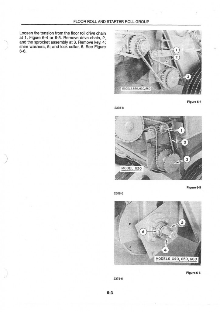 Ford New Holland 630 640 650 660 Large Round Baler Service Manual