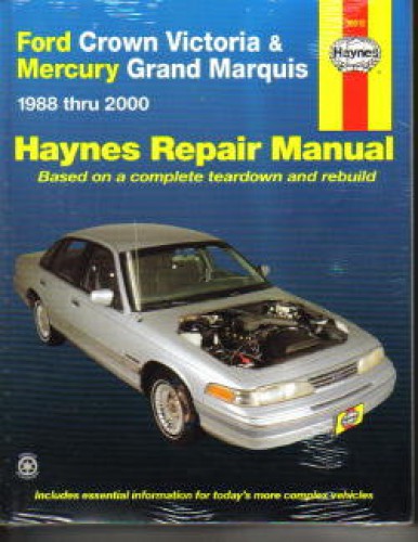 Haynes Repair Manual Grand Marquis