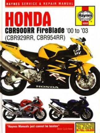 Honda 2000-2003 CBR900RR Fireblade Motorcycle Repair Manual