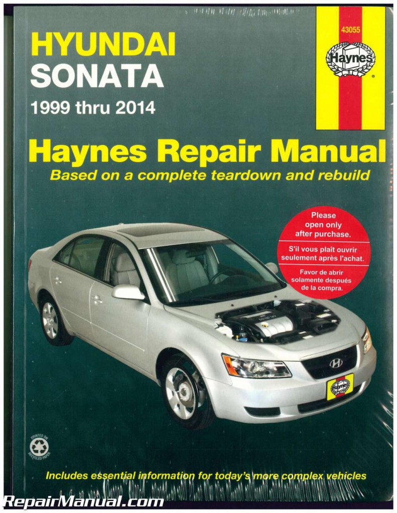 Haynes Hyundai Sonata 1999 2014 Auto Repair Manual