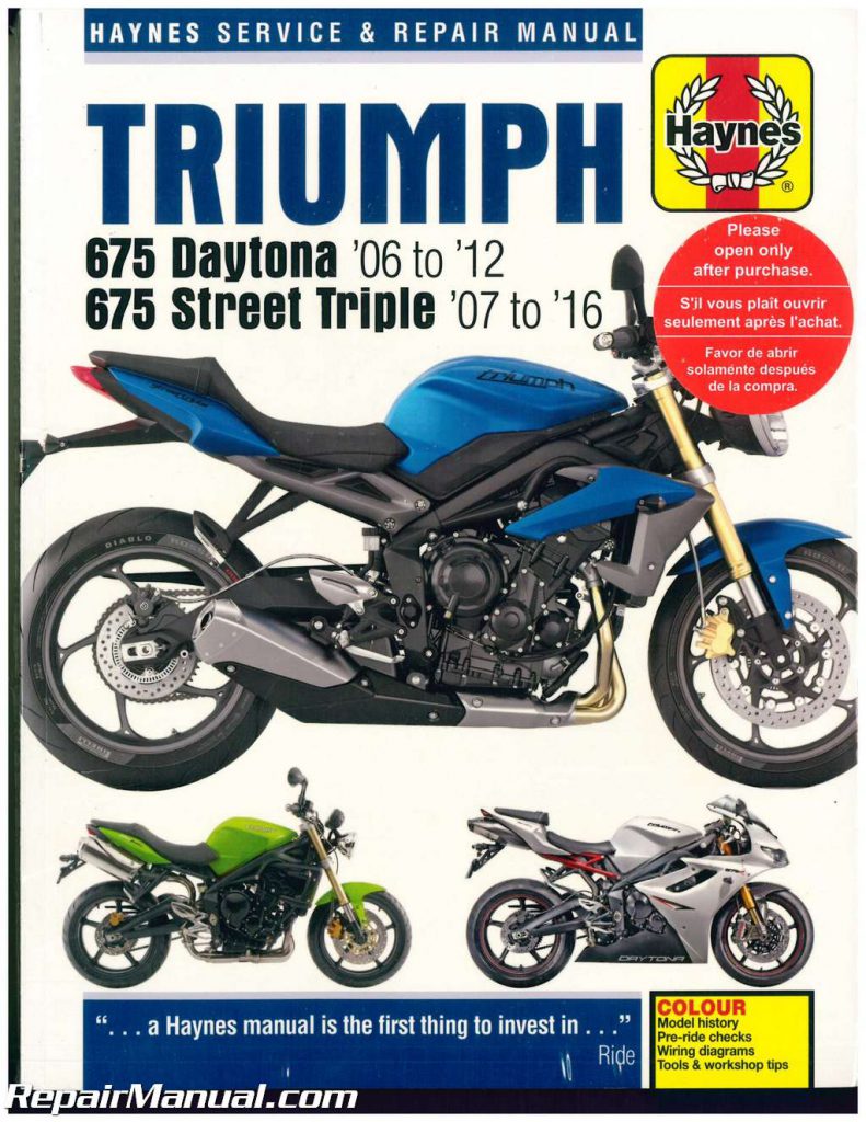 Triumph Motorcycle Manuals - Repair Manuals Online