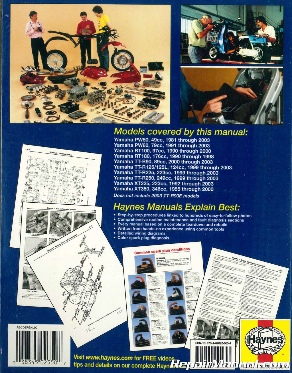 Haynes Yamaha Trail Bikes 1981-2003 Repair Manual