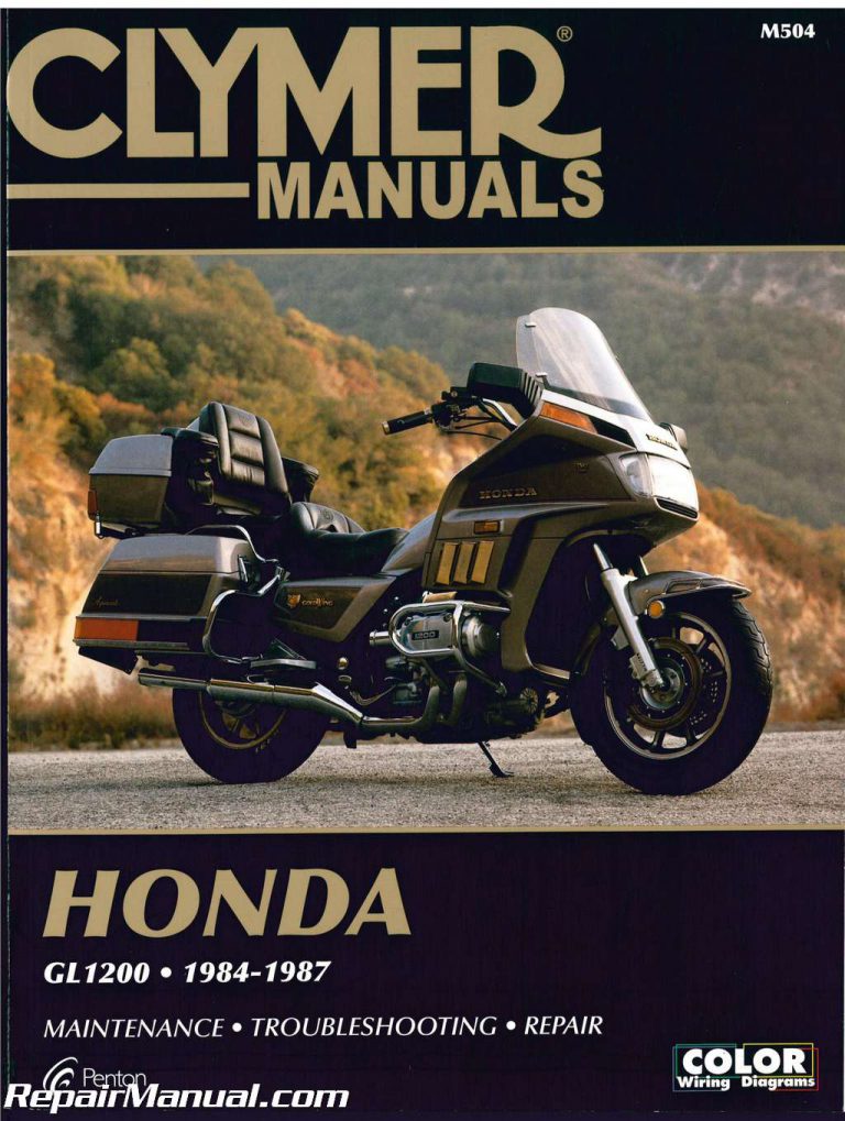 Honda GL1200 Gold Wing Motorcycle Repair Manual 1984-1987 Clymer