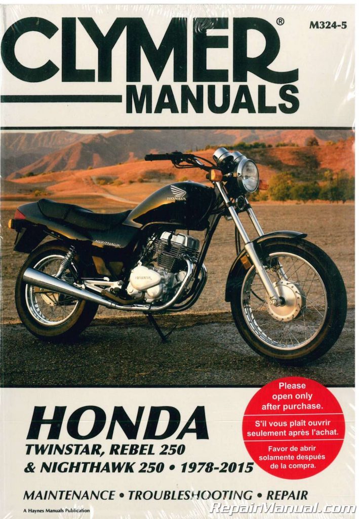 Honda Rebel 250 Twinstar Nighthawk 250 1978-2016 Clymer Repair Manual