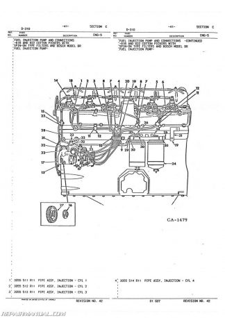 International Harvester 5088 5488 Diesel Engine Parts Manual