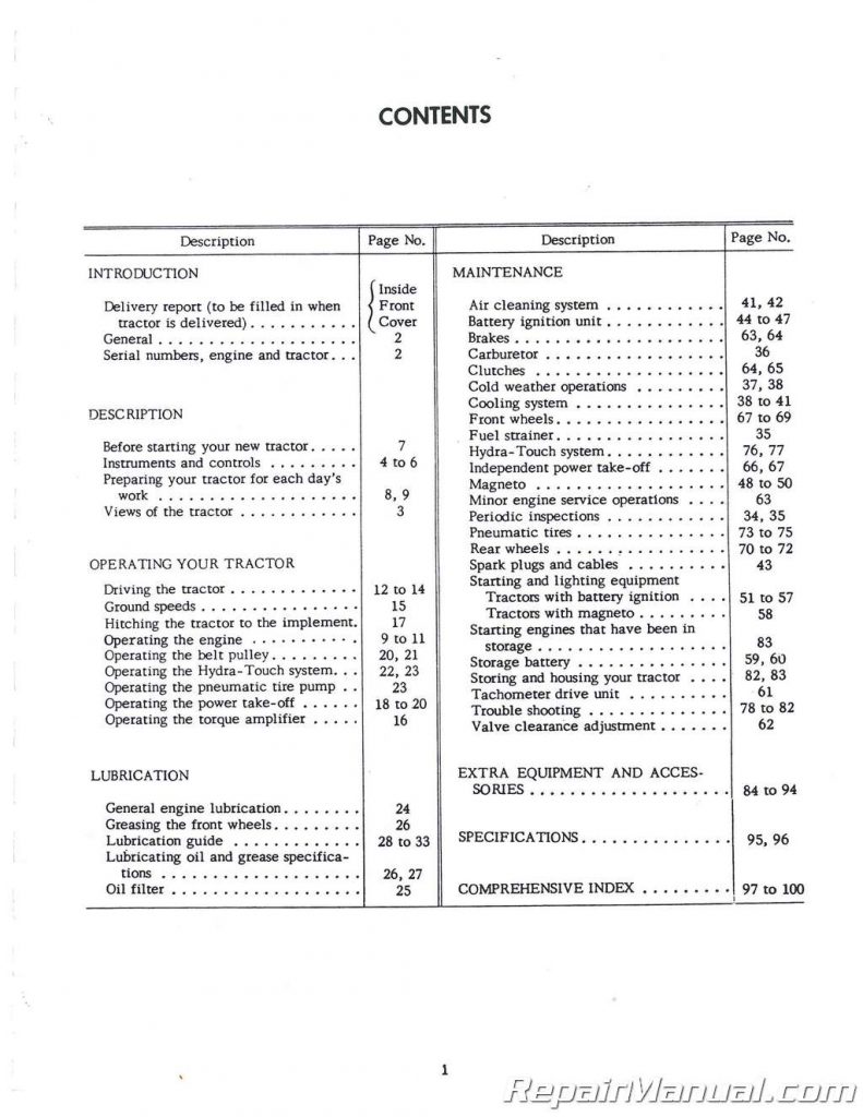 International Harvester Farmall 330 Utility Operators Manual