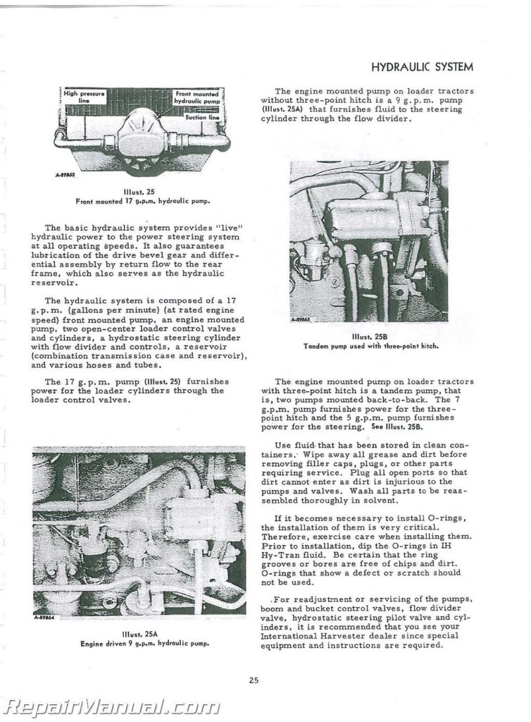 International Harvester Farmall 3444 Tractor Loader Operators Manual