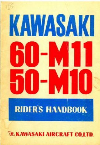 1966-1965 Kawasaki 60cc M11 / 50cc M10 1966-1965 Owners Manual