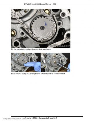 KYMCO Like 200i Cyclepedia Scooter Service Manual Printed