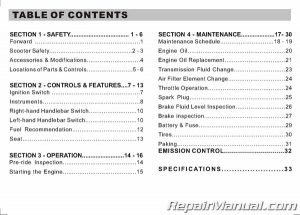 Kymco Like 200i / LX Scooter Owners Manual