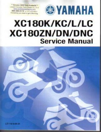 Official 1983-1985 Yamaha XC180 Riva Scooter Repair Service Manual