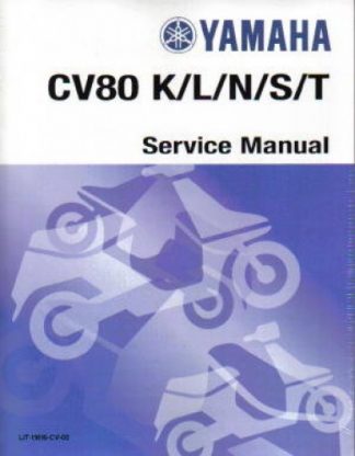 Official 1987 Yamaha CV80T Riva Factory Service Manual