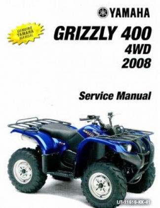 Official 2008 Yamaha YFM400 4WD Grizzly Factory Service Manual