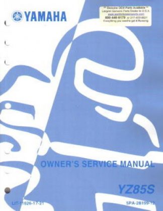 Used 1983 Yamaha YZ100K Service Manual