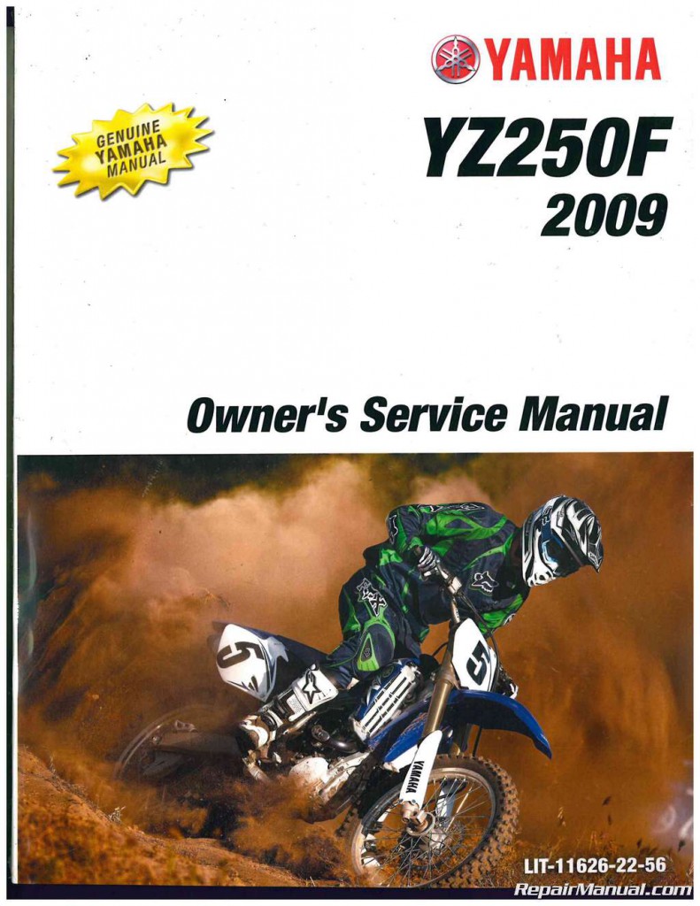 2009 Yamaha YZ250F Owners Motorcycle Service Manual