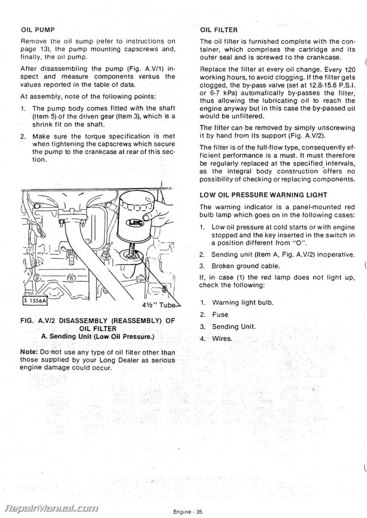 Long 560 610 Tractor Service Workshop Repair Manual