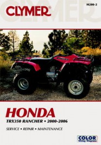 2000-2006 Honda TRX350 Rancher Clymer ATV Repair Manual