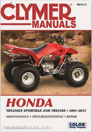 Clymer 2001-2012 Honda TRX250EX Sportrax TRX250X Repair Manual