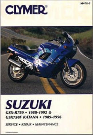 Clymer Suzuki GSXR750 1988-1992 GSX750F Katana 1989-1996 Repair Manual