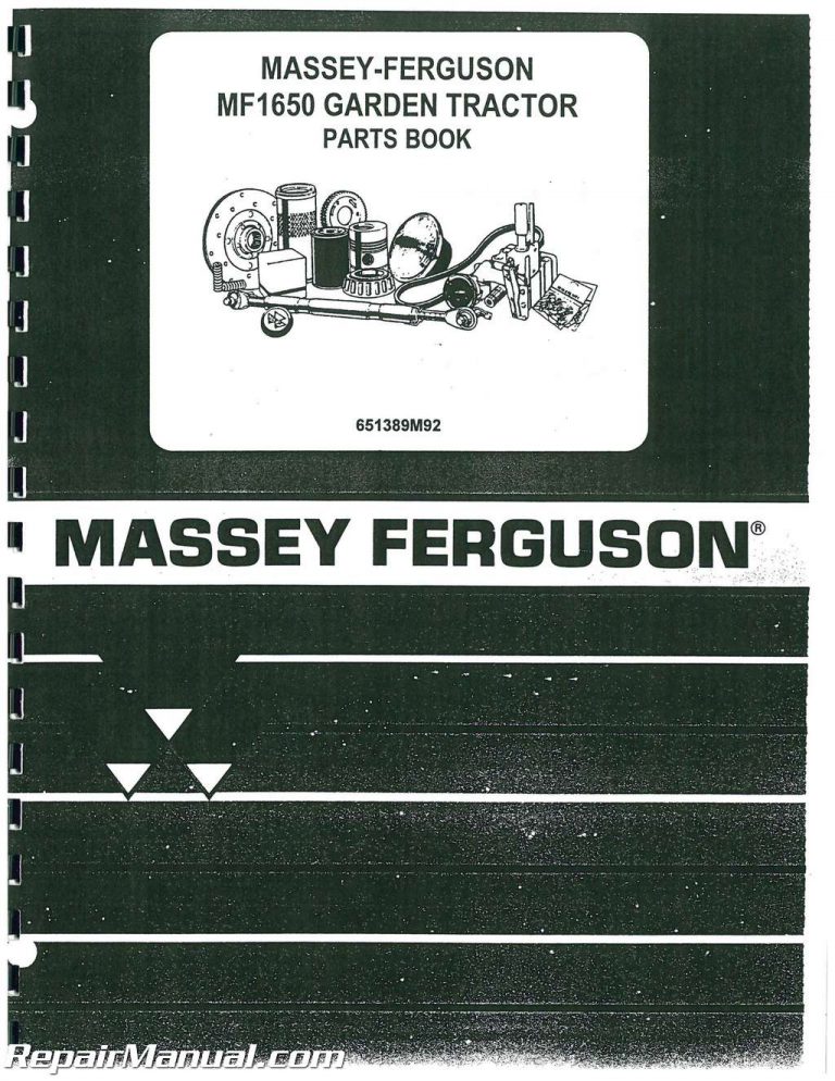 Massey Ferguson Mf1650 Parts Manual 