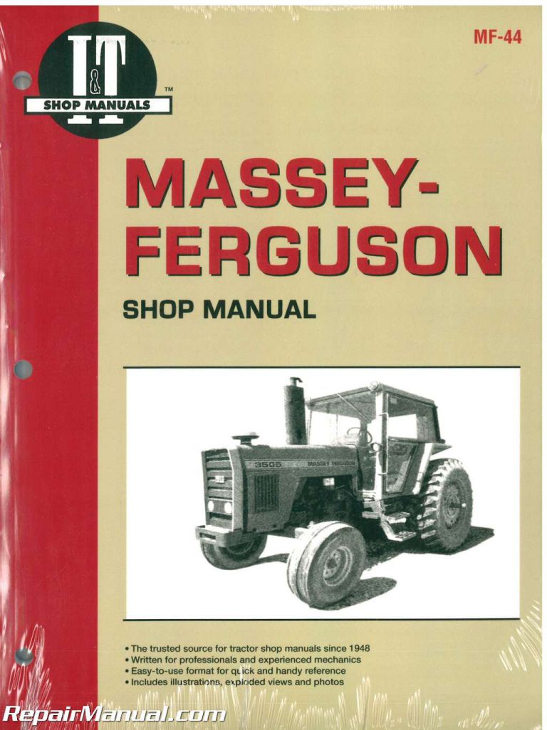 Massey Ferguson Mf3505 Mf3525 Mf3545 Tractor Manual