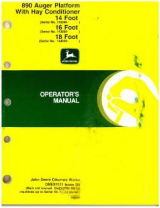 Used John Deere MaxEmerge 2 Plateless Metering Units Operators Manual