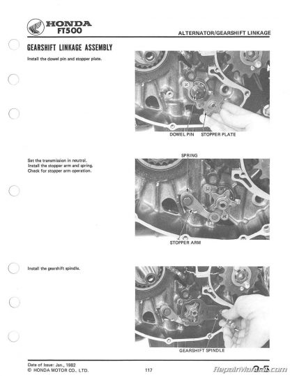 1982 - 1983 Honda FT500 ASCOT Service Manual