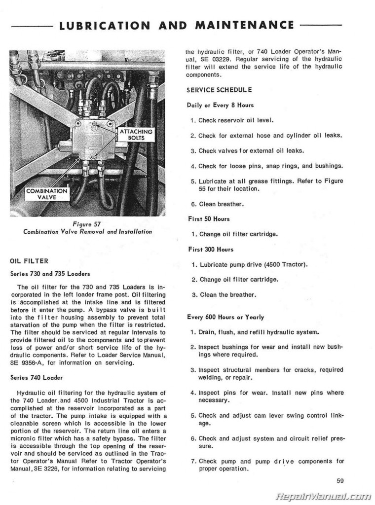 Ford 753 Backhoe Parts Manual