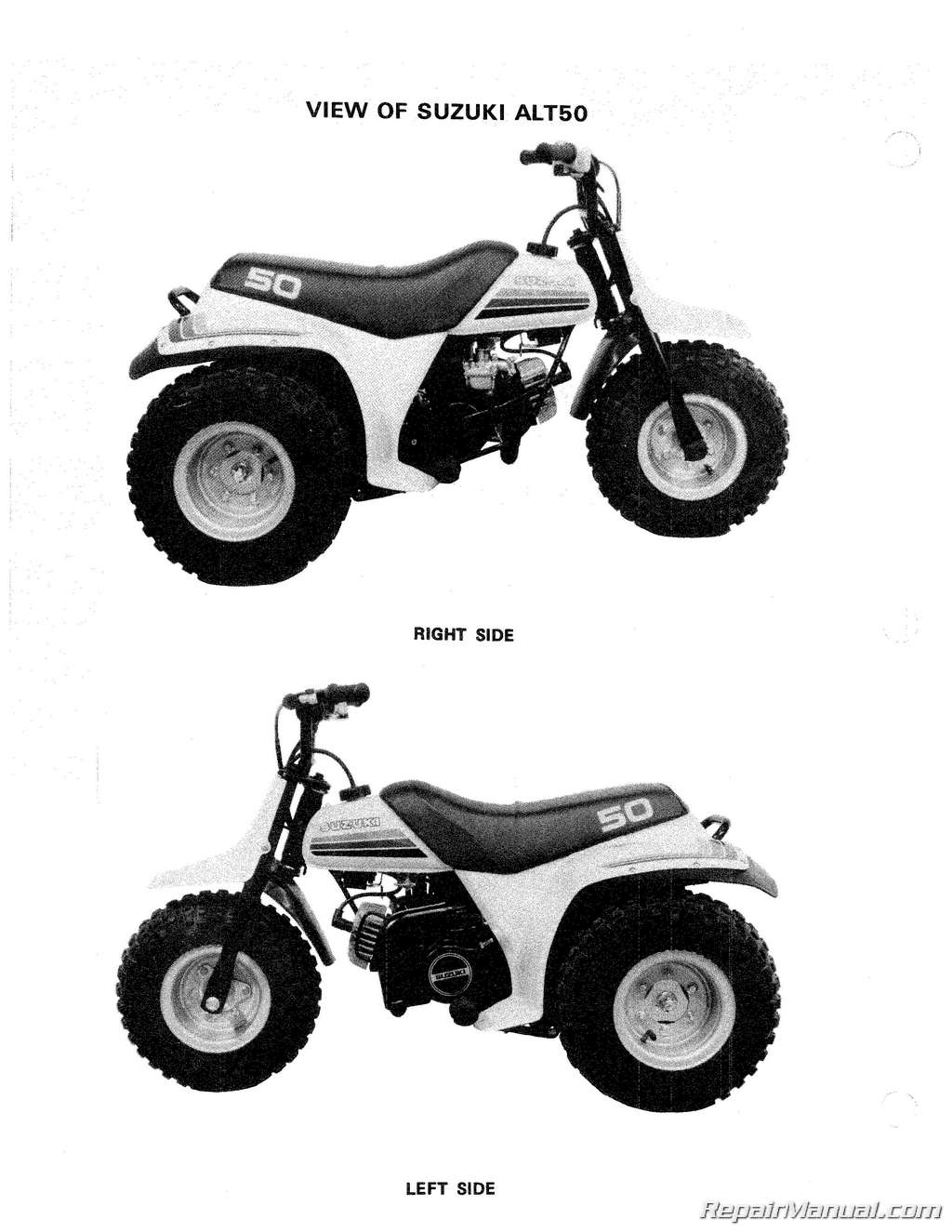 Suzuki ALT50 Manual Trailbuddy 1983-1984