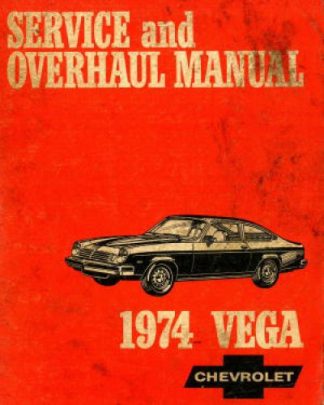 Used 1974 Chevrolet Vega Service and Overhaul Manual