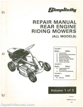 Simplicity Wonderboy Rear Engine 1957-1976 Chassis Only Service Manual