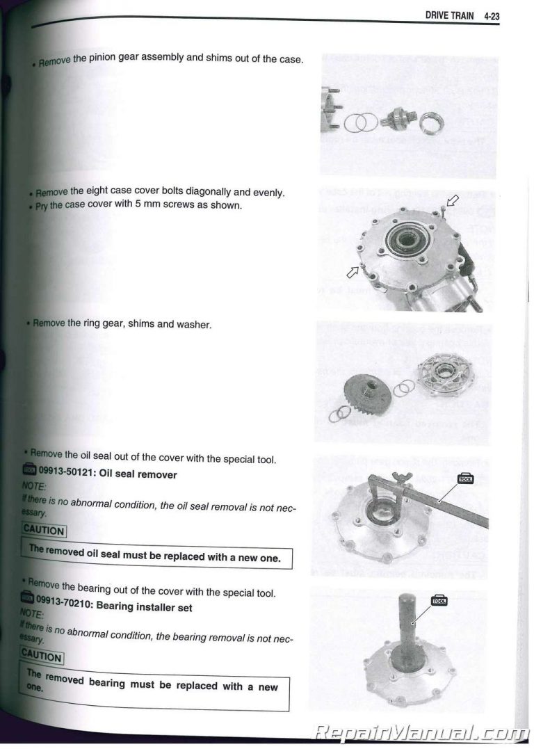 Suzuki Eiger 400 Manual Official Factory Repair Information