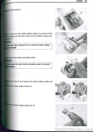 Suzuki Eiger 400 Manual Official Factory Repair Information