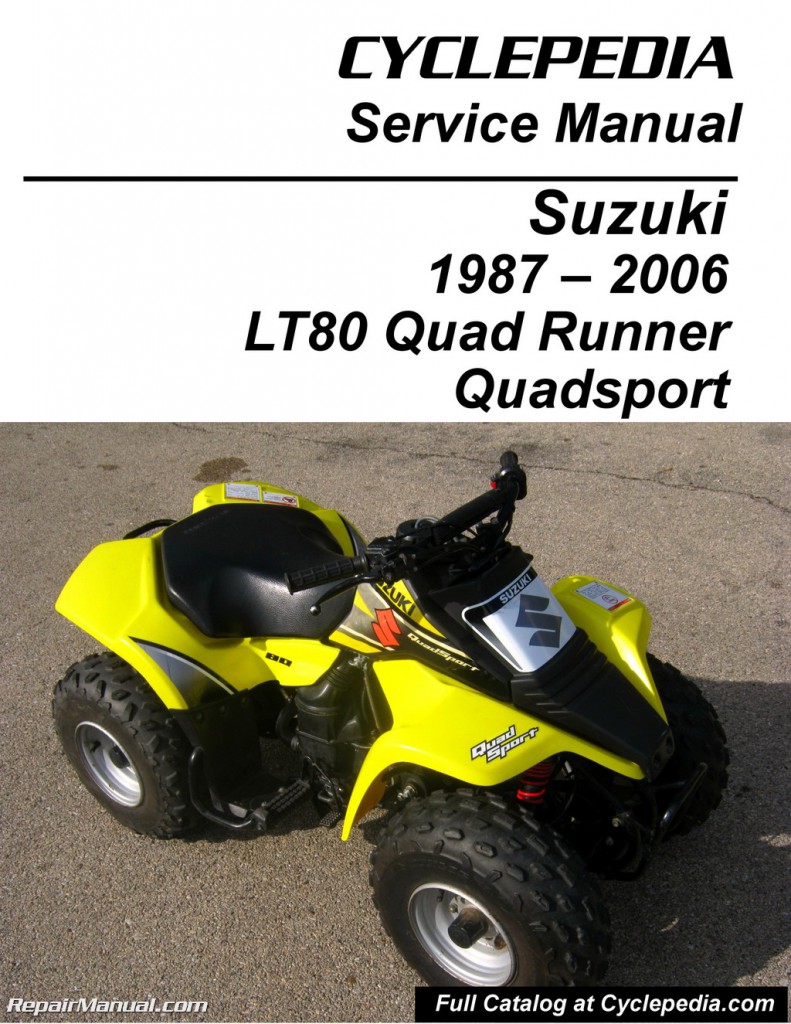Suzuki LT80 Quadsport, Kawasaki KFX80 Cyclepedia Printed Service Manual